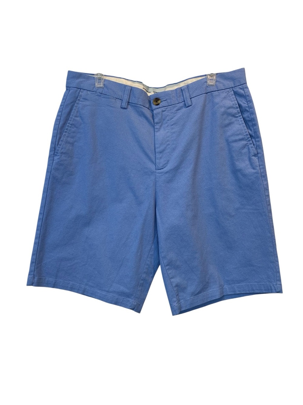 Old Navy Ultimate Slim Fit Men's size 34 Light Blue Flat-Front Stretch Shorts